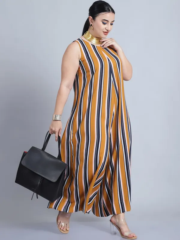 Mustard_Polyester_Striped_Jumpsuit_For_Women