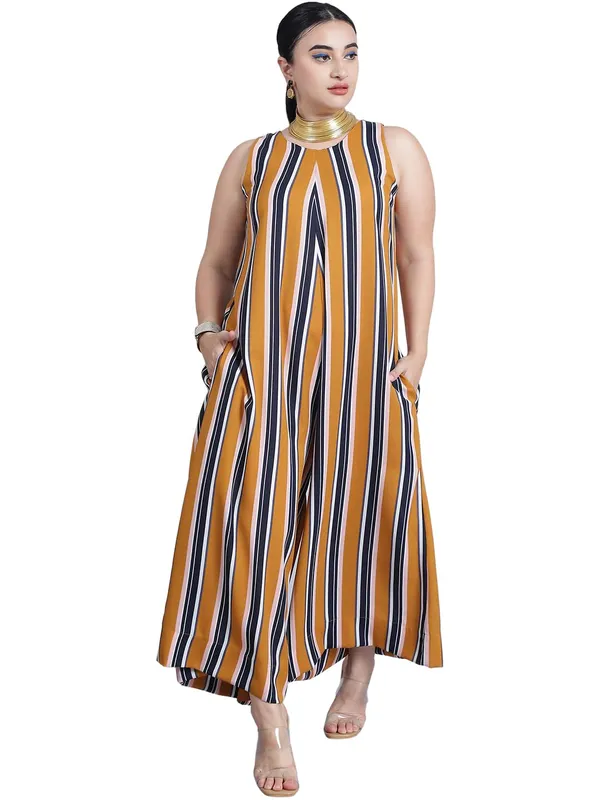 Mustard_Polyester_Striped_Jumpsuit_For_Women