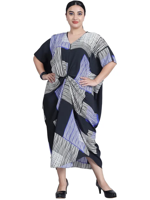 Blue_Polyester_Solid_Kaftan_For_Women