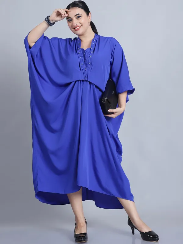 Blue_Polyester_Solid_Kaftan_For_Women
