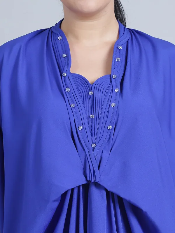 Blue_Polyester_Solid_Kaftan_For_Women