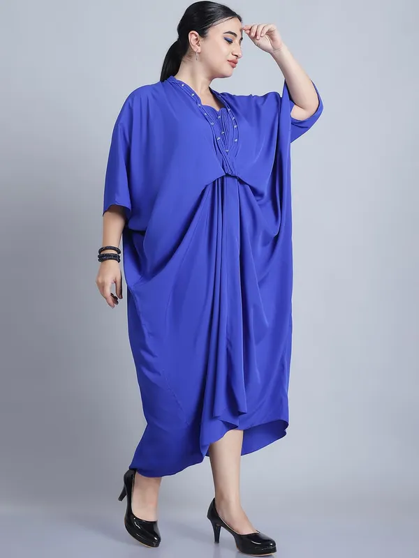 Blue_Polyester_Solid_Kaftan_For_Women