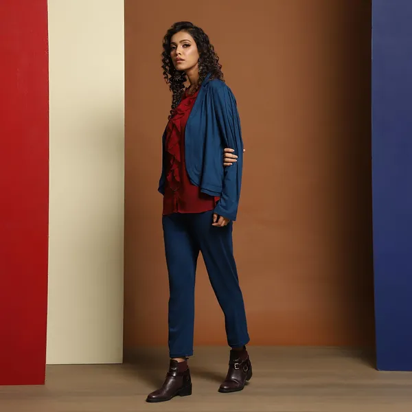 Blue_Rayon_Blend_Solid_Clothing_Set_For_Women