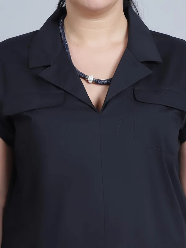 Black_Cotton_Solid_Clothing_Set_For_Women
