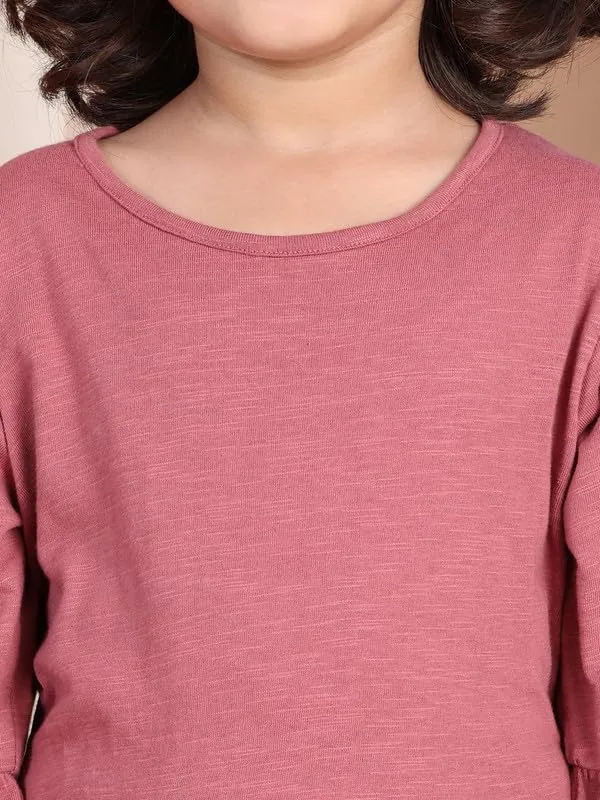 Faderose_Cotton_Blend_Solid_Dress_For_Kids