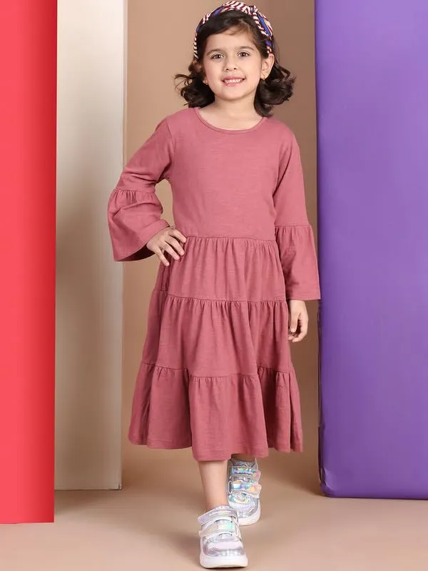Faderose_Cotton_Blend_Solid_Dress_For_Kids