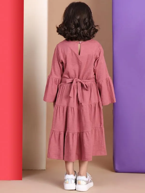 Faderose_Cotton_Blend_Solid_Dress_For_Kids