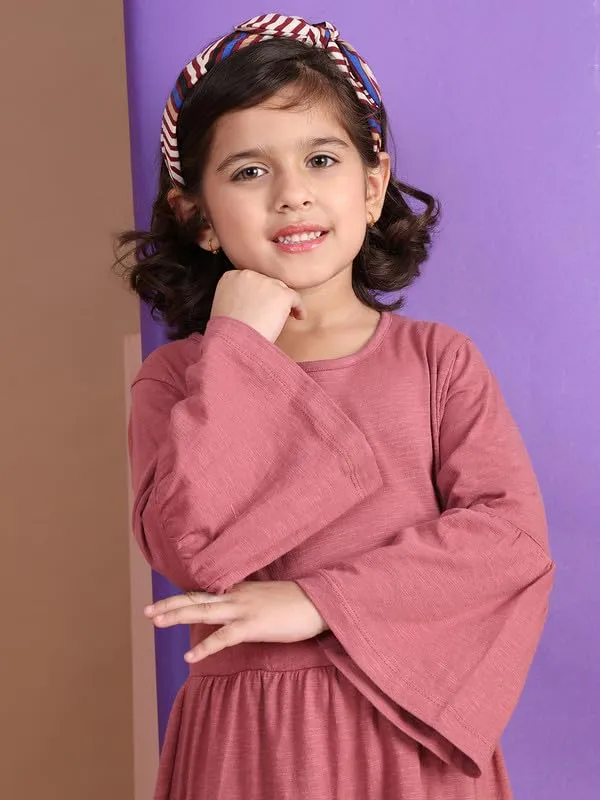 Faderose_Cotton_Blend_Solid_Dress_For_Kids