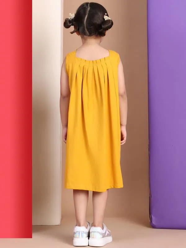 Yellow_Cotton_Blend_Printed_Dress_For_Kids