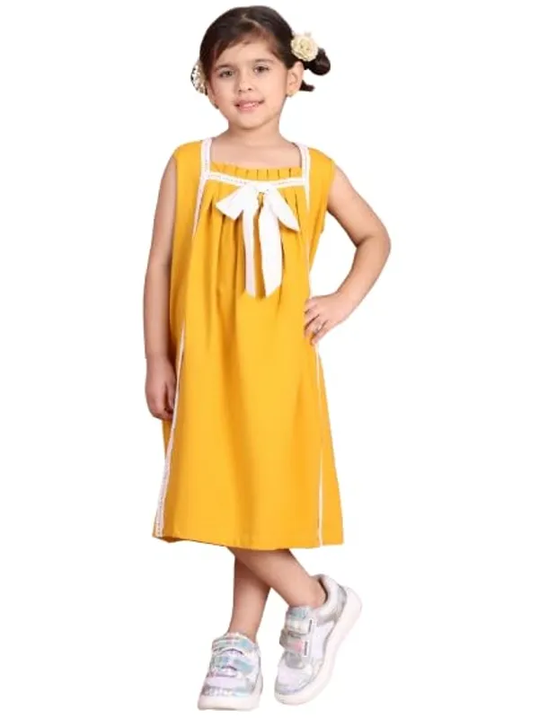 Yellow_Cotton_Blend_Printed_Dress_For_Kids