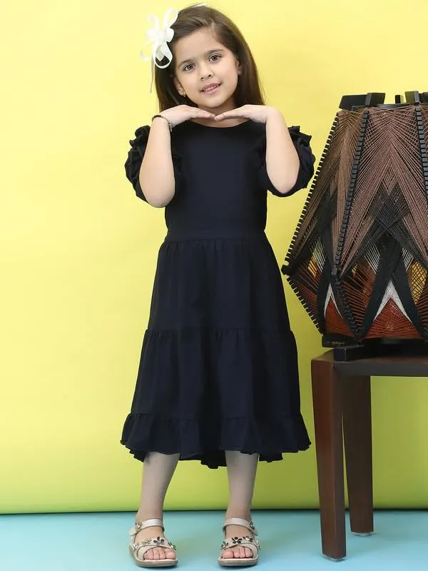Navy_Blue_Cotton_Blend_Solid_Dress_For_Kids