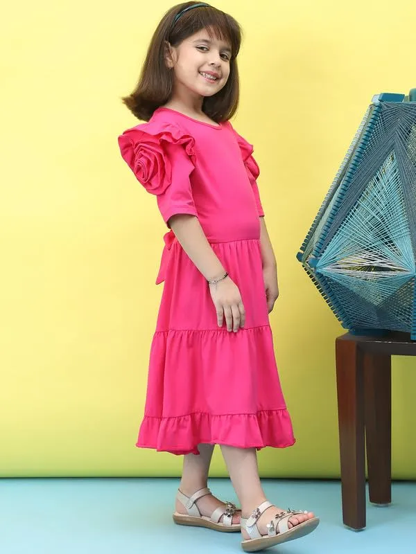 Pink_Cotton_Blend_Solid_Dress_For_Kids