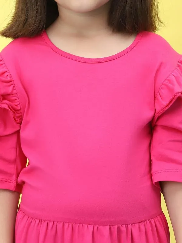 Pink_Cotton_Blend_Solid_Dress_For_Kids