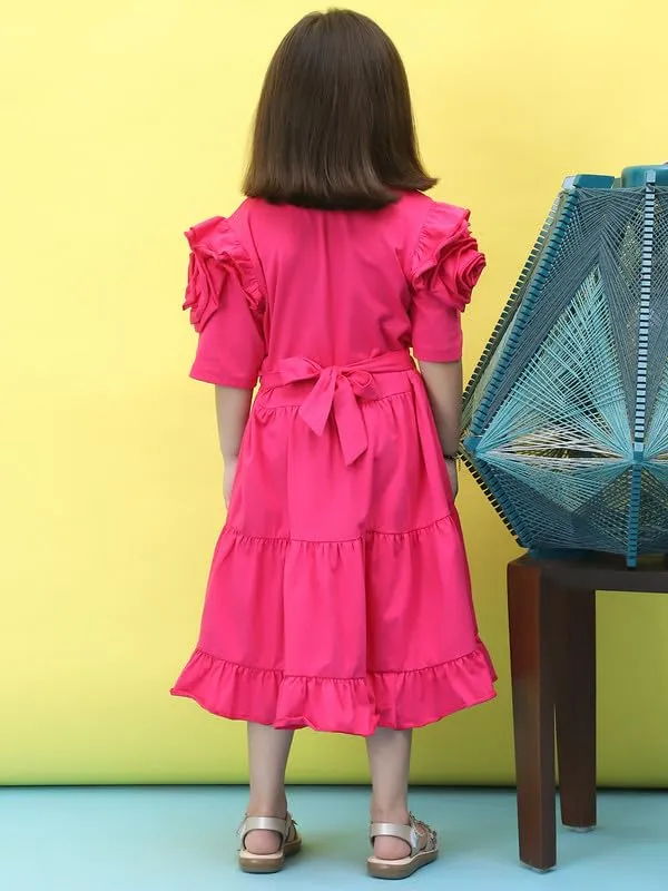 Pink_Cotton_Blend_Solid_Dress_For_Kids