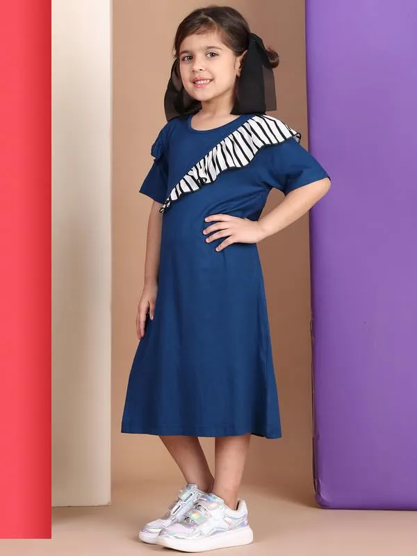 Blue_Rayon_Solid_Dress_For_Kids