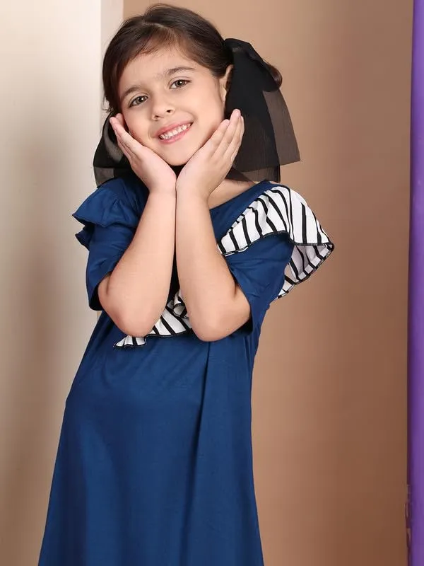 Blue_Rayon_Solid_Dress_For_Kids