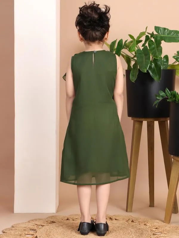 Green_Polyester_Blend_Solid_Dress_For_Kids