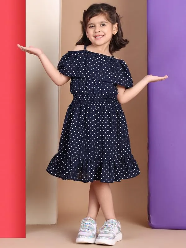 Navy_Blue_Polyester_Solid_Dress_For_Kids
