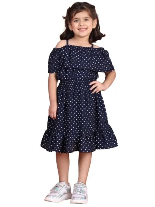 Navy_Blue_Polyester_Solid_Dress_For_Kids