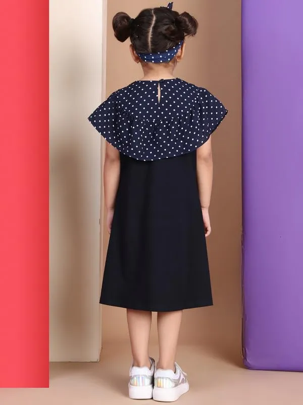 Navy_Blue_Cotton_Blend_Solid_Dress_For_Kids