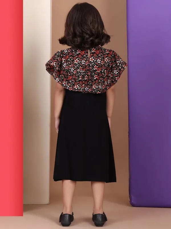 Black_Rayon_Solid_Dress_For_Kids