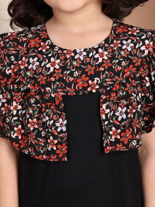 Black_Rayon_Solid_Dress_For_Kids