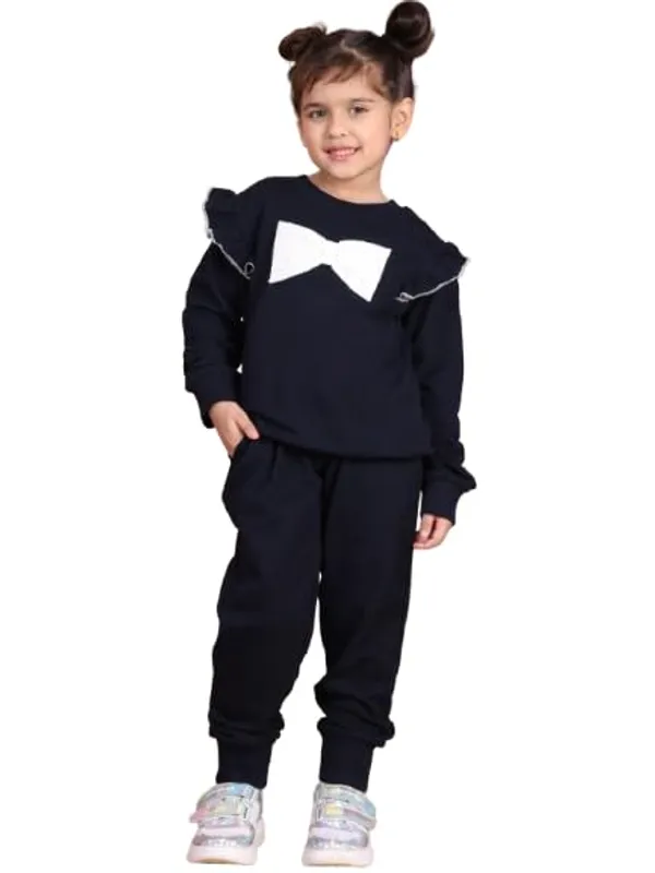 Navy_Blue_Cotton_Solid_Clothing_Set_For_Kids