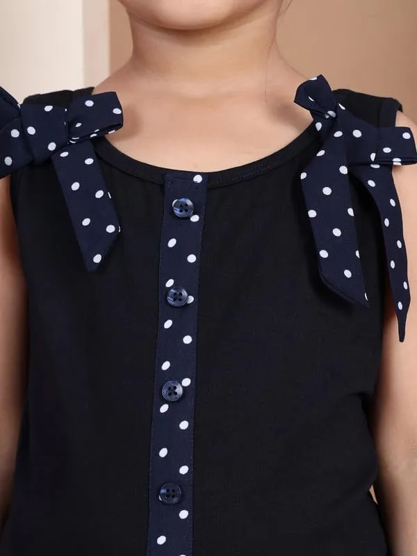 Navy_Blue_Cotton_Blend_Solid_Dress_For_Kids