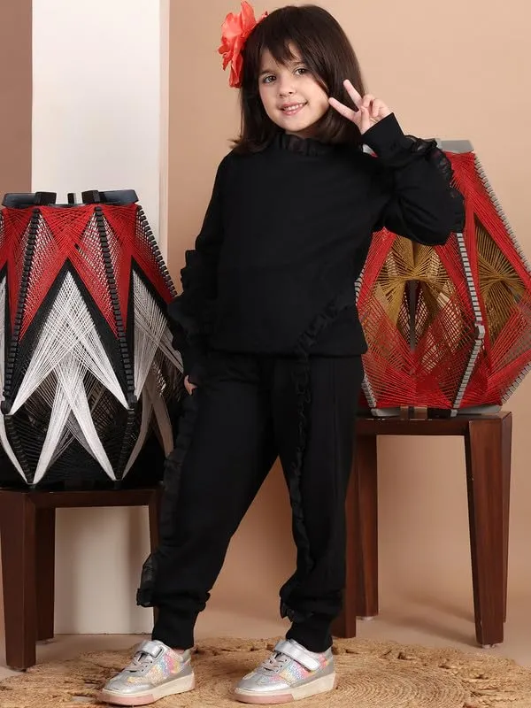 Black_Cotton_Solid_Clothing_Set_For_Kids