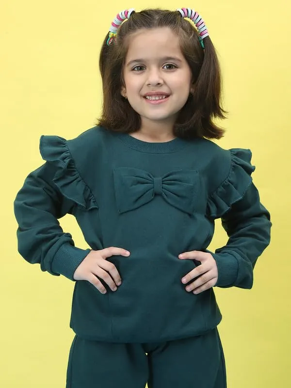 Teal_Cotton_Solid_Clothing_Set_For_Kids