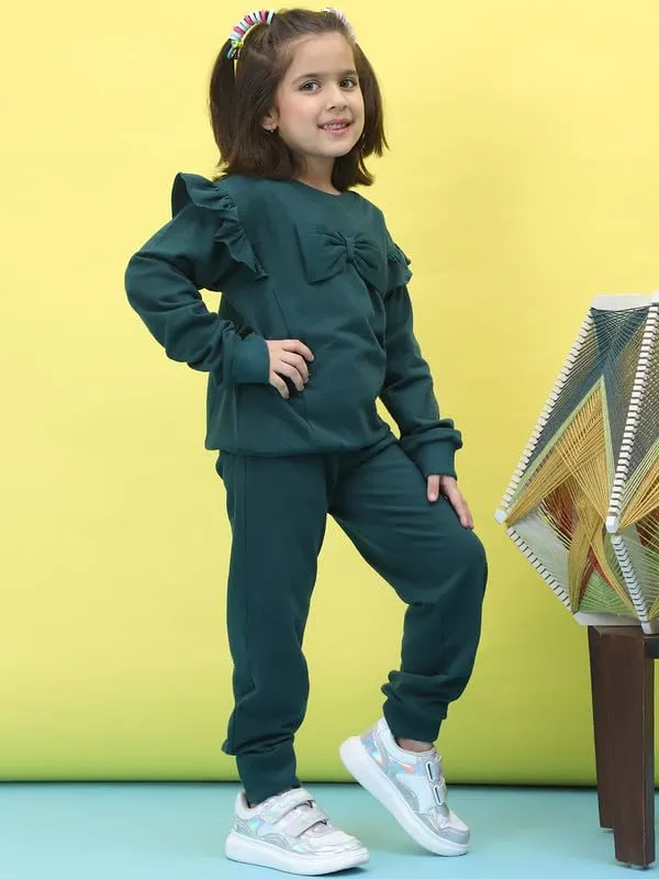 Teal_Cotton_Solid_Clothing_Set_For_Kids