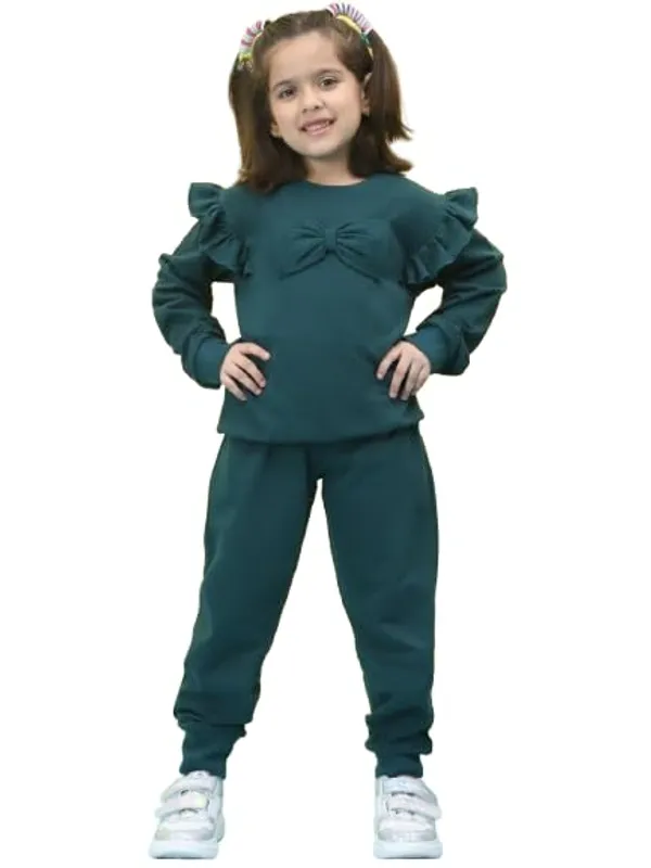 Teal_Cotton_Solid_Clothing_Set_For_Kids
