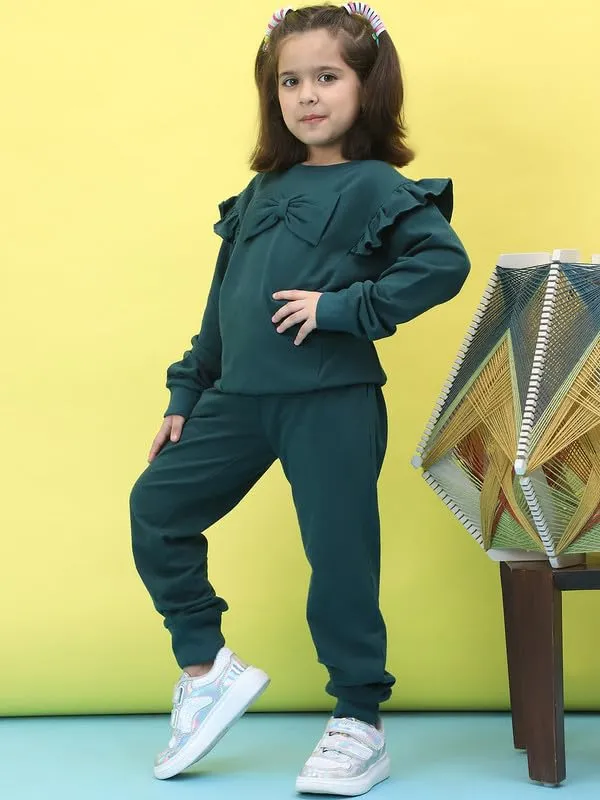 Teal_Cotton_Solid_Clothing_Set_For_Kids