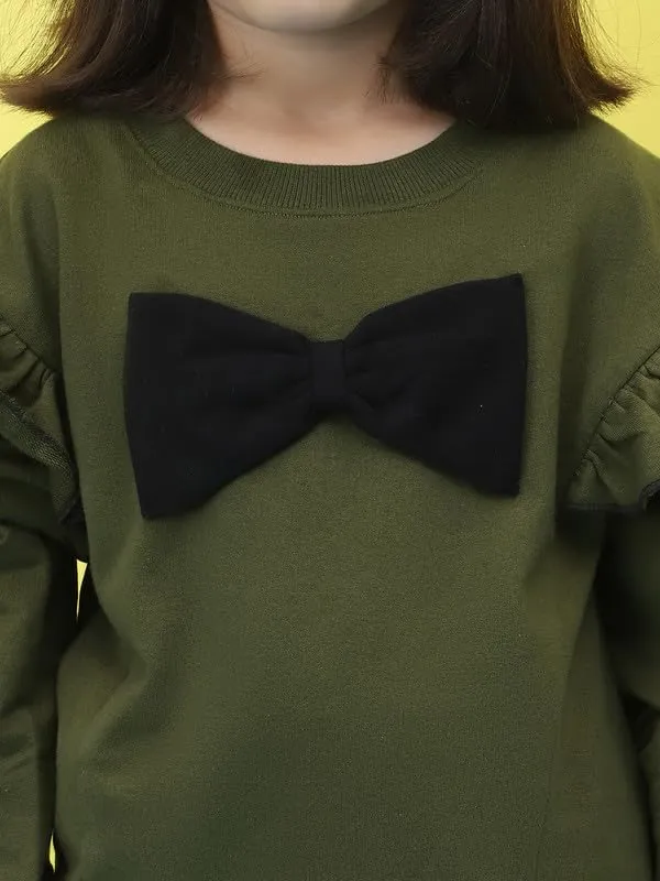 Olive_Cotton_Solid_Clothing_Set_For_Kids