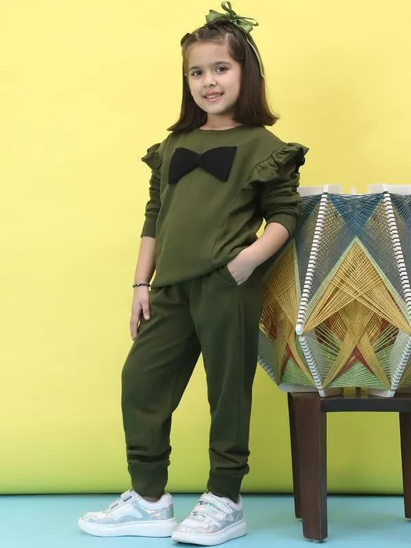 Olive_Cotton_Solid_Clothing_Set_For_Kids