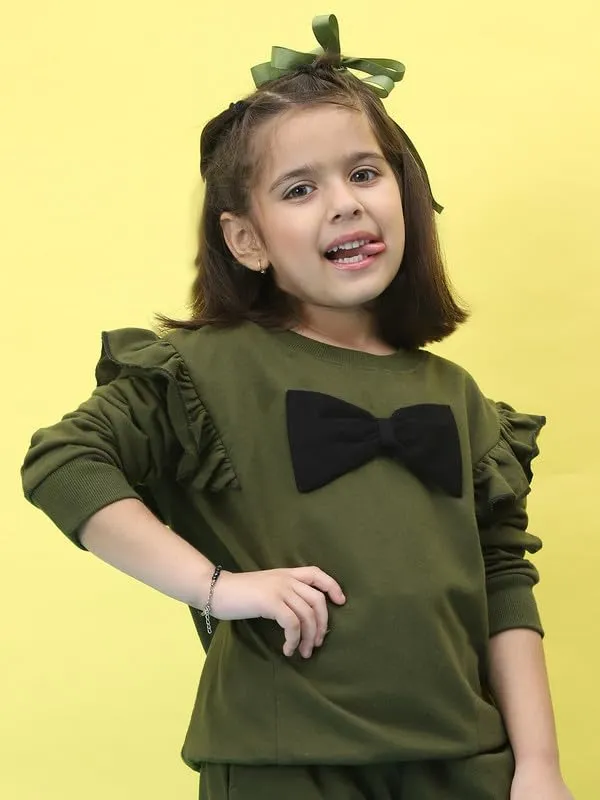 Olive_Cotton_Solid_Clothing_Set_For_Kids