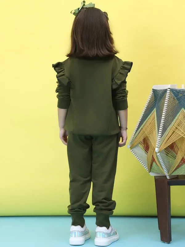 Olive_Cotton_Solid_Clothing_Set_For_Kids