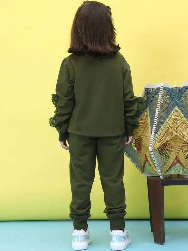 Olive_Cotton_Solid_Clothing_Set_For_Kids