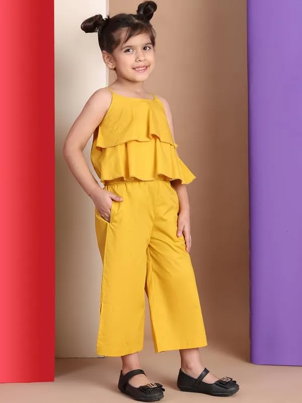 Yellow_Cotton_Solid_Clothing_Set_For_Kids
