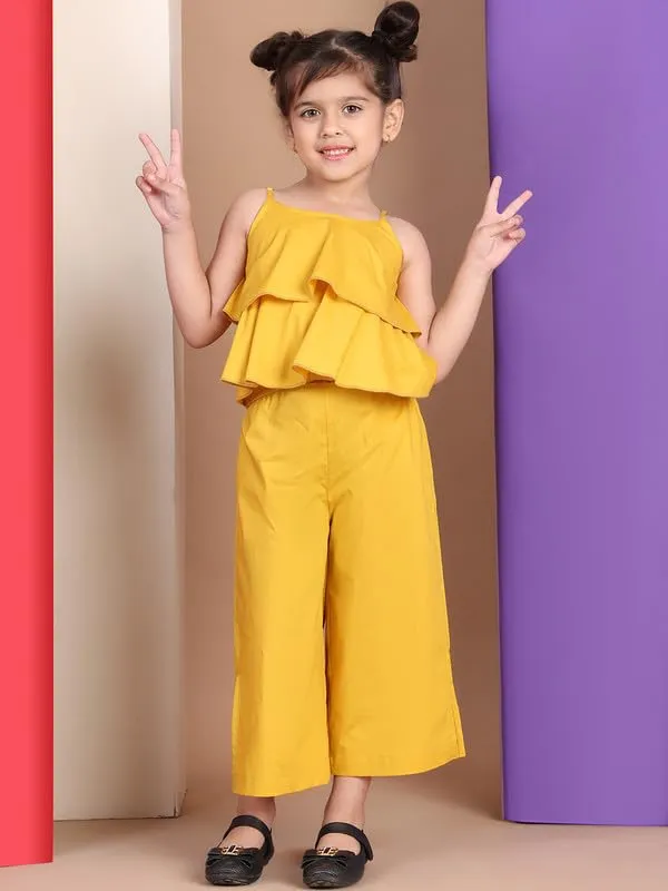 Yellow_Cotton_Solid_Clothing_Set_For_Kids