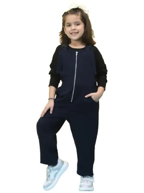 Navy_Blue_Cotton_Solid_Clothing_Set_For_Kids