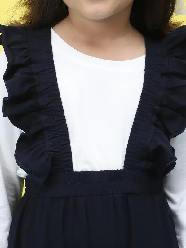 Black_White_Cotton_Solid_Clothing_Set_For_Kids
