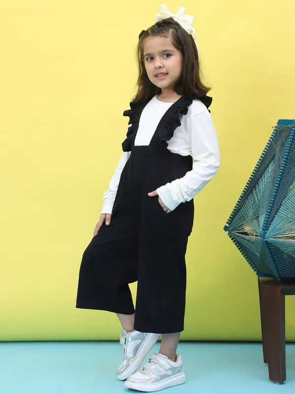 Black_White_Cotton_Solid_Clothing_Set_For_Kids