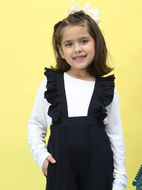 Black_White_Cotton_Solid_Clothing_Set_For_Kids