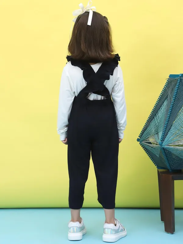 Black_White_Cotton_Solid_Clothing_Set_For_Kids