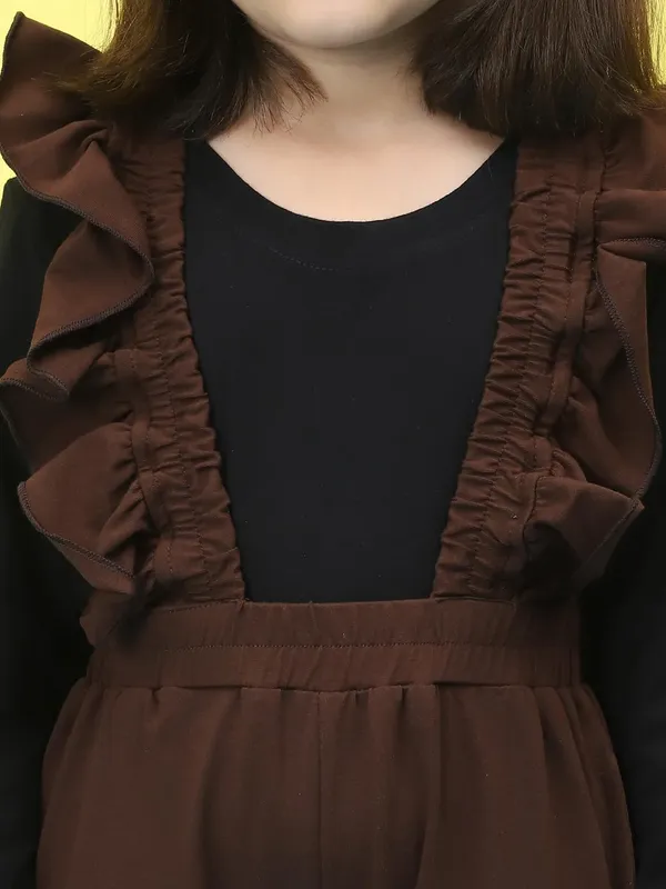 Brown_Cotton_Solid_Clothing_Set_For_Kids
