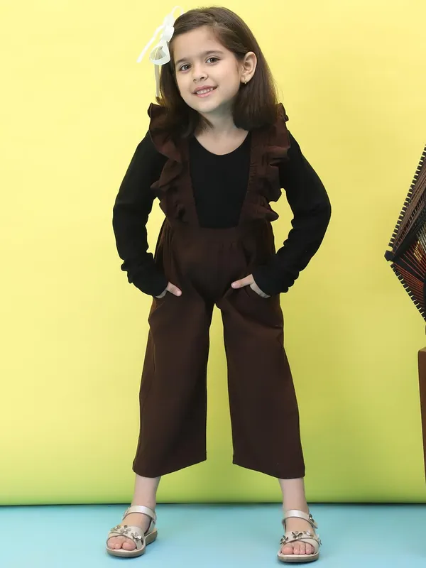Brown_Cotton_Solid_Clothing_Set_For_Kids