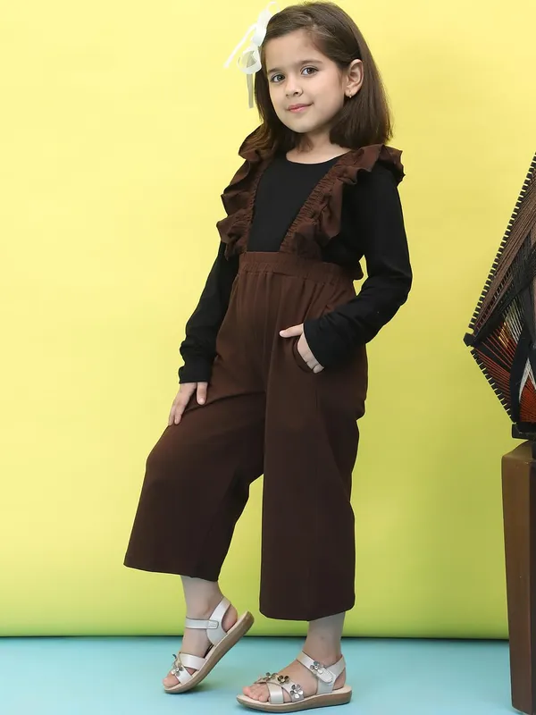 Brown_Cotton_Solid_Clothing_Set_For_Kids
