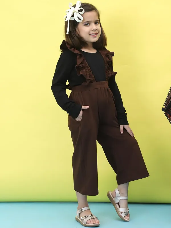Brown_Cotton_Solid_Clothing_Set_For_Kids
