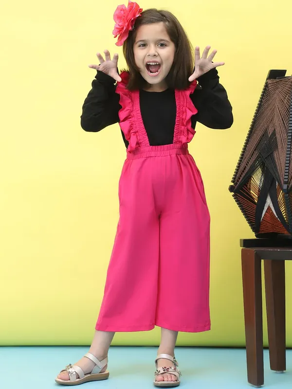 Pink_Cotton_Solid_Clothing_Set_For_Kids